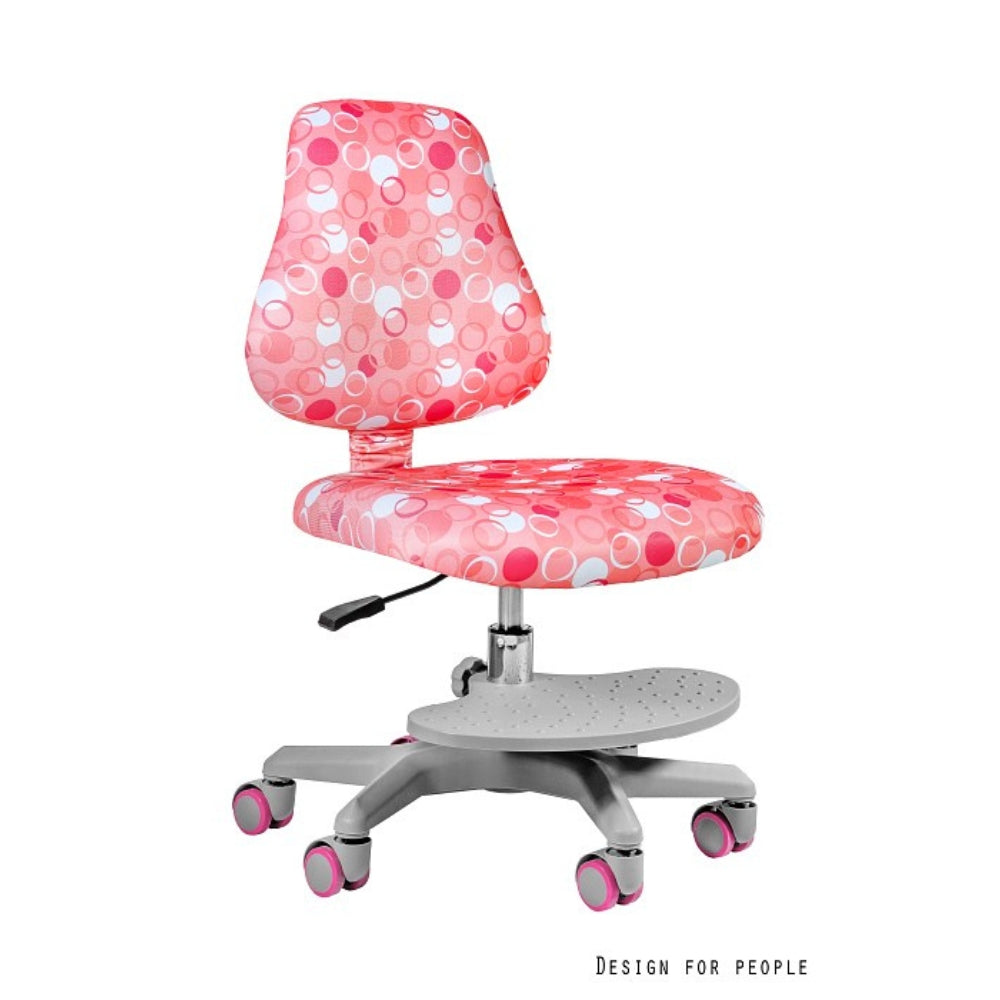 UNIQUE Fotel do biurka dla dziecka BETTY różowe
