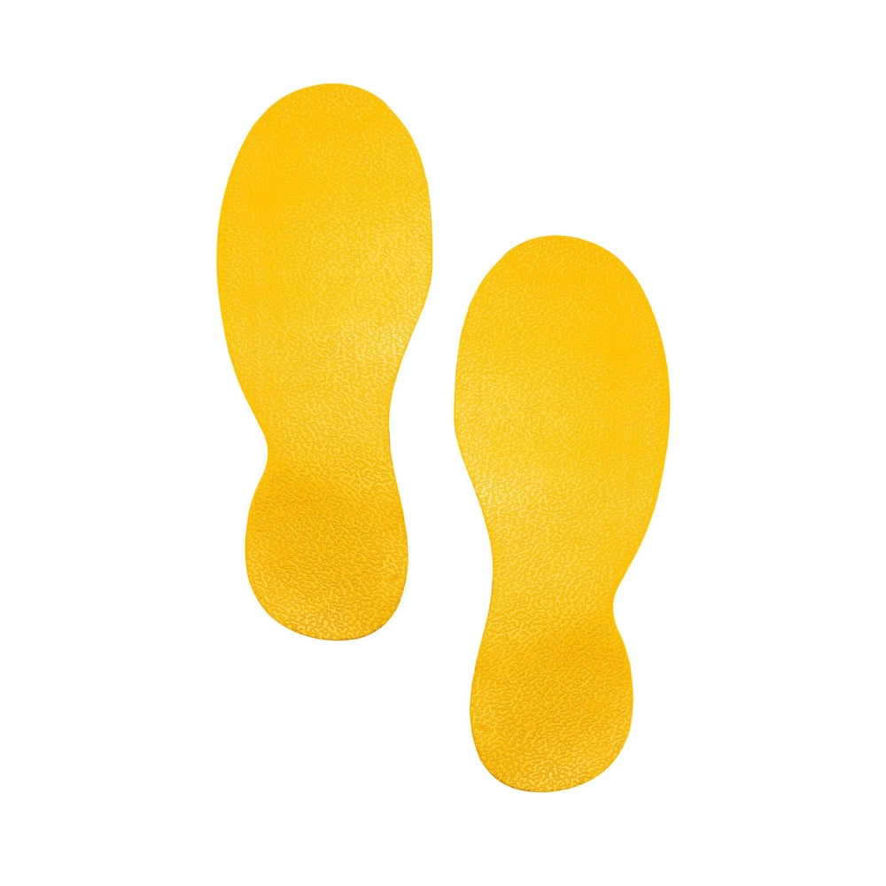 Durable Znaczniki podłogowe naklejka stopy żółte 5 par
