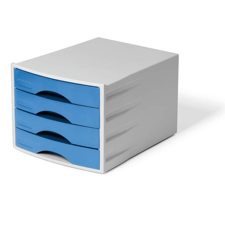 Durable ECO  Pojemnik na dokumenty 4 szuflady niebieskie
