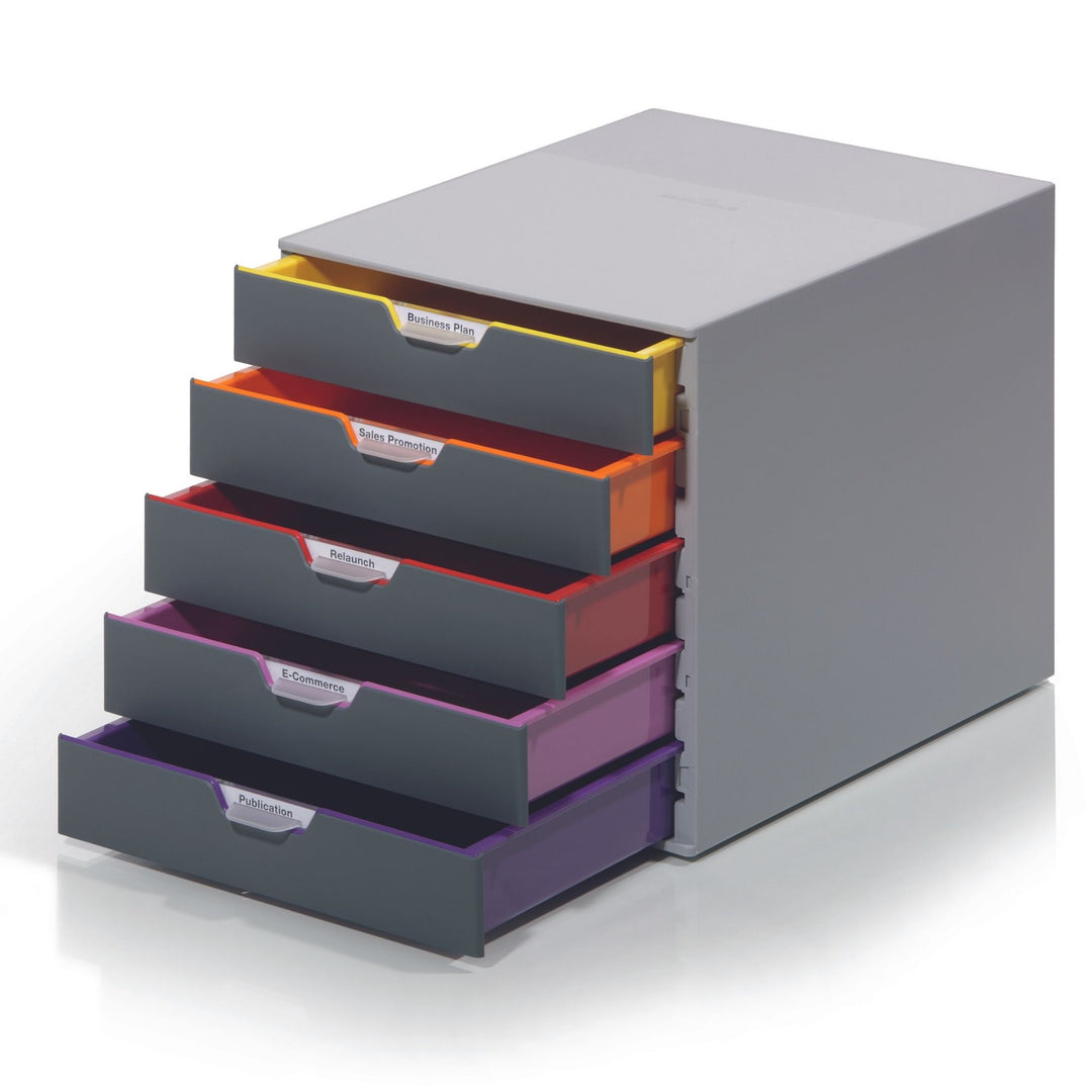Durable Varicolor pojemnik na dokumenty z 5 szufladami