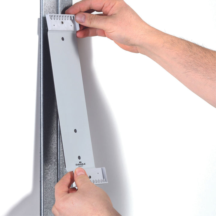 Durable Vario Wall Magnet Zestaw uchwyt ścienny magnetyczny z 10 panelami informacyjnymi A4
