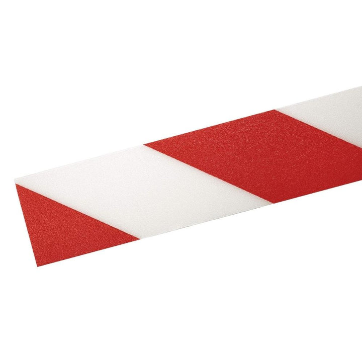 Durable Taśma podłogowa naklejka do znakowania hal i magazynów  czerwono/biała 50mm x 30m