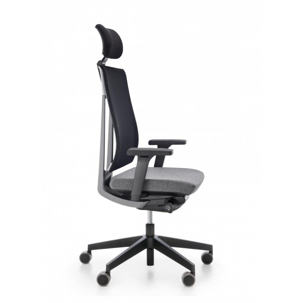 Profim Fotel ergonomiczny Fotel biurowy obrotowy z zagłówkiem Xenon Net