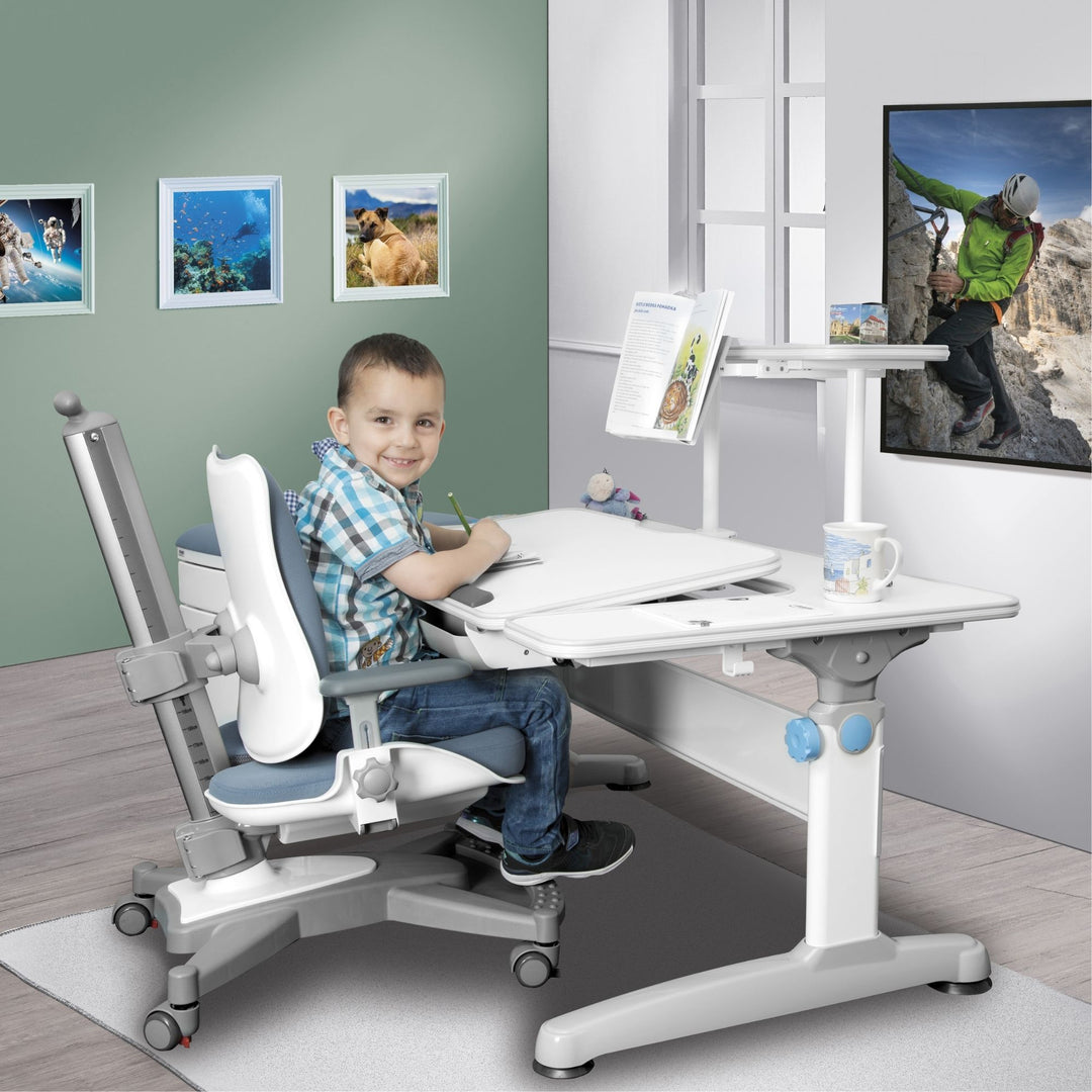 Mayer Krzesło ergonomiczne do biurka MyChamp niebieskie kółka