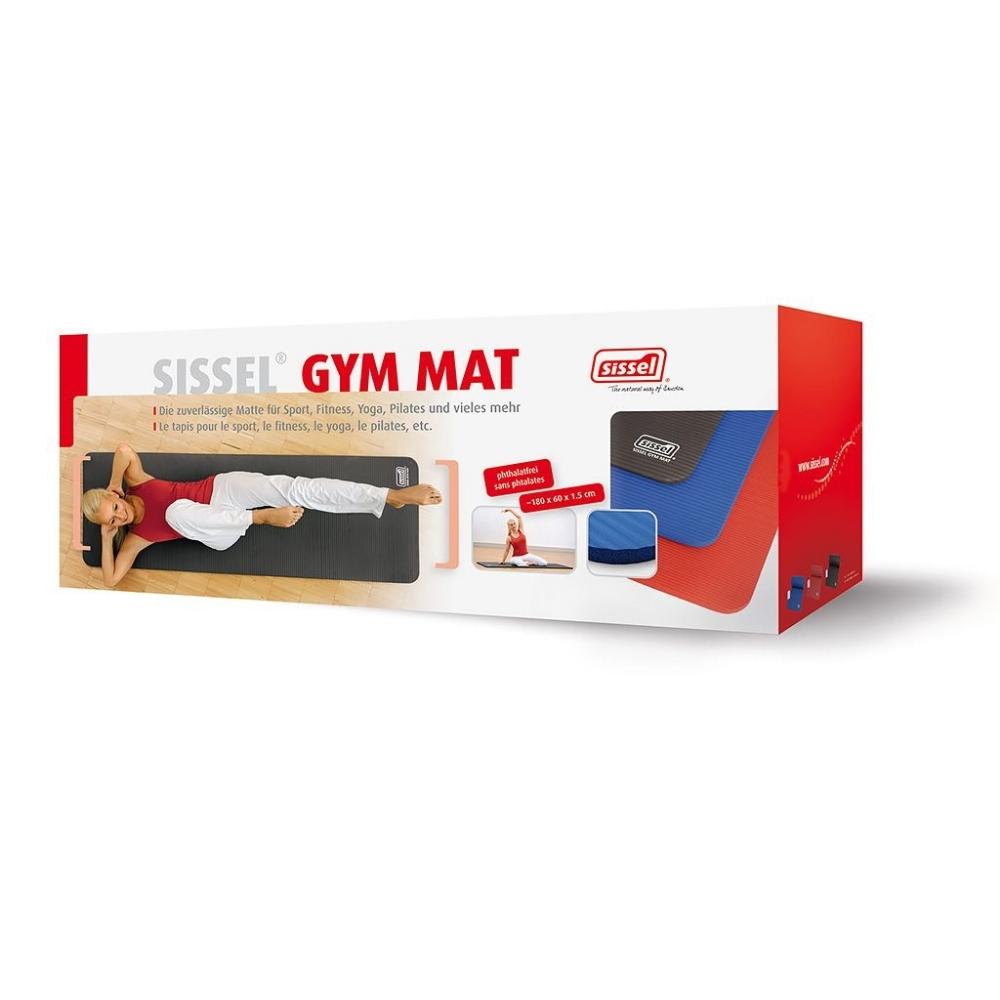 Sissel Mata do ćwiczeń fitness Gym Mat 180x60x1,5cm Czerwona