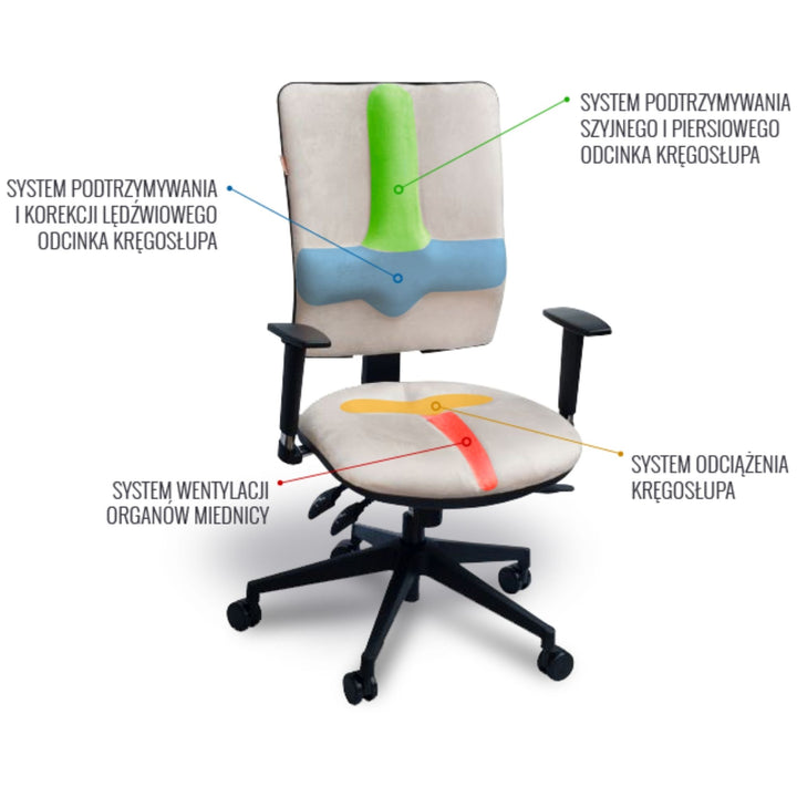 Kulik System Fotel ergonomiczny Business czarny, 180-190 cm, Vario