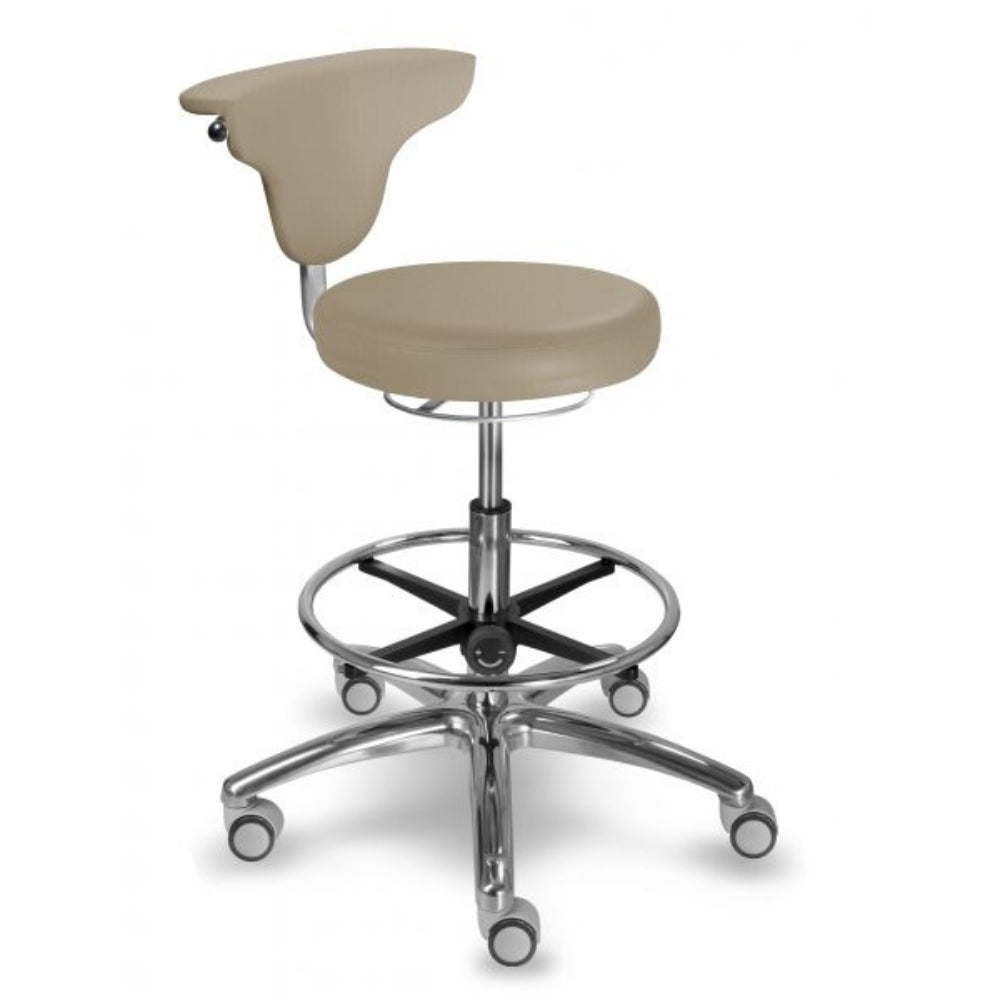 Mayer Medi  Krzesło z oparciem obrotowym 360 °C i podnóżkiem warianty tkanin