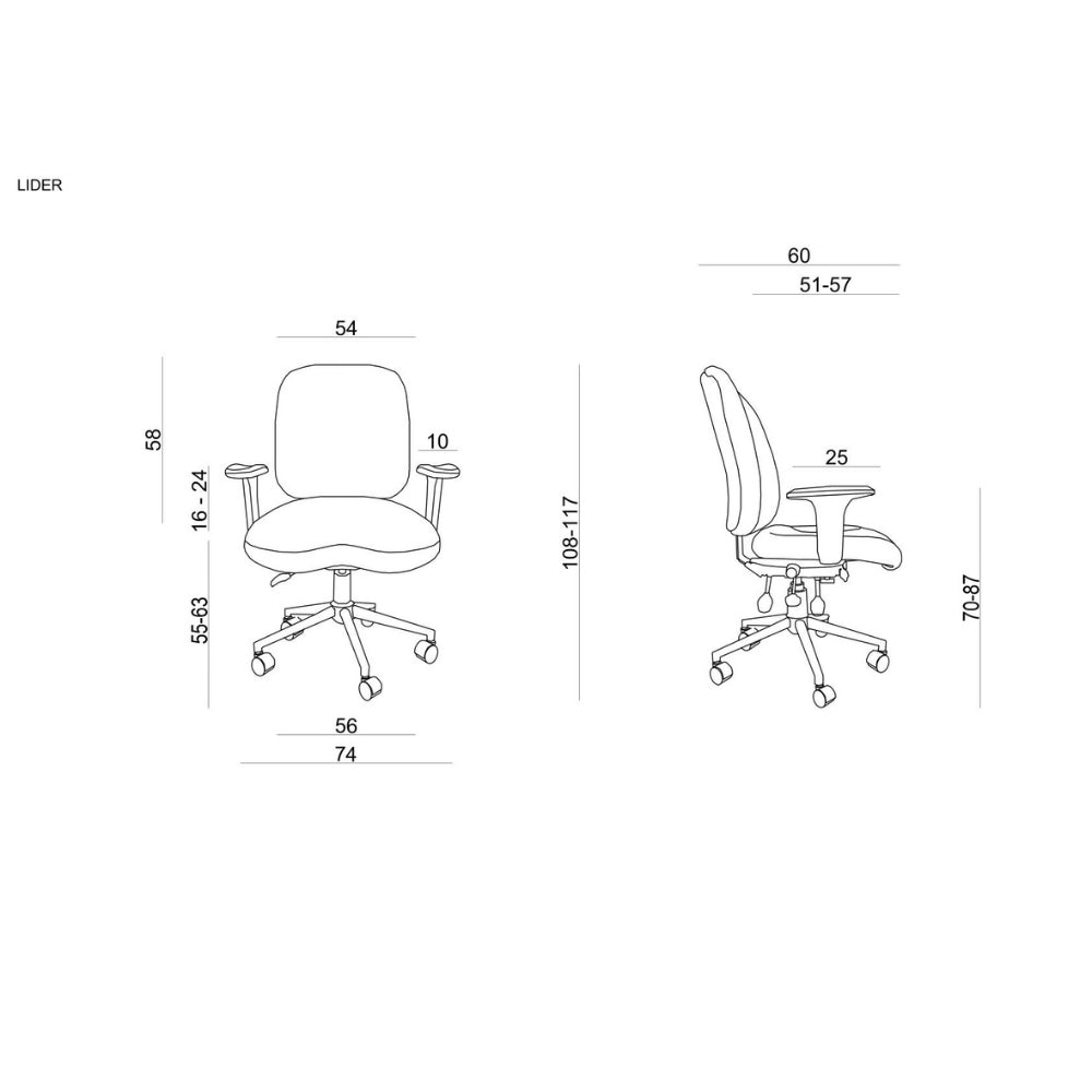 UNIQUE Fotel biurowy Fotel ergonomiczny LIDER