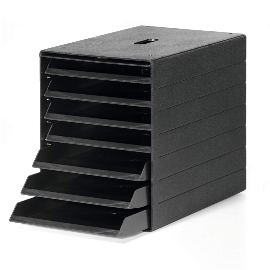 Durable Idealbox Plus pojemnik na dokumenty zamykany 7 szuflad czarny