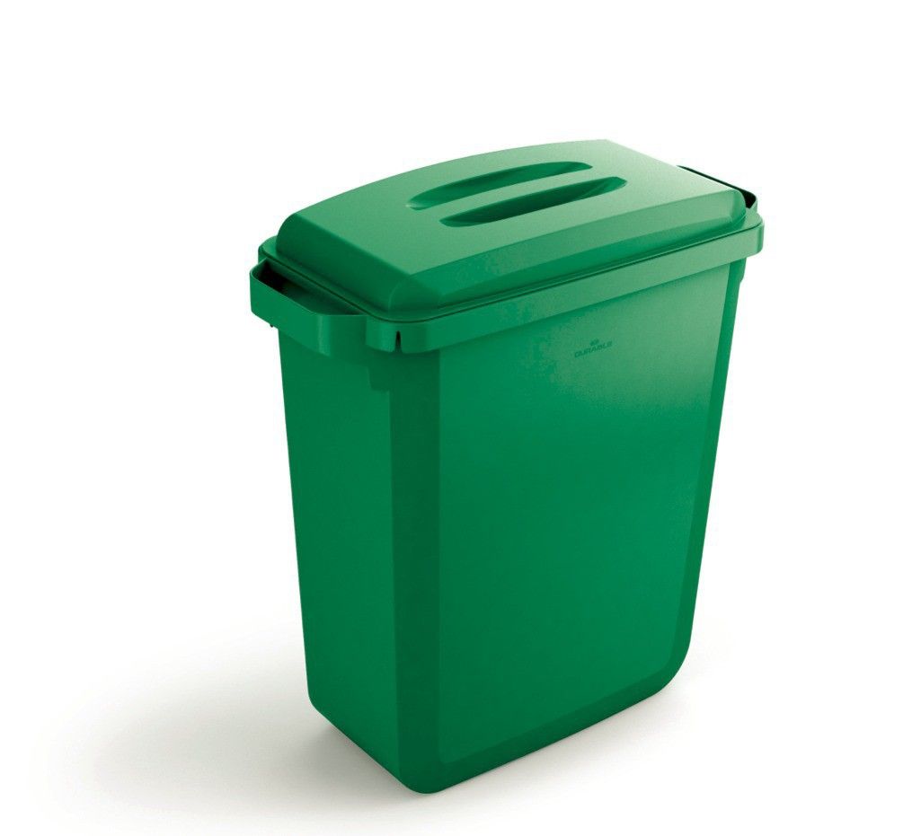 Durable Kosz na śmieci Durabin 60 l zielony (6785431896241)
