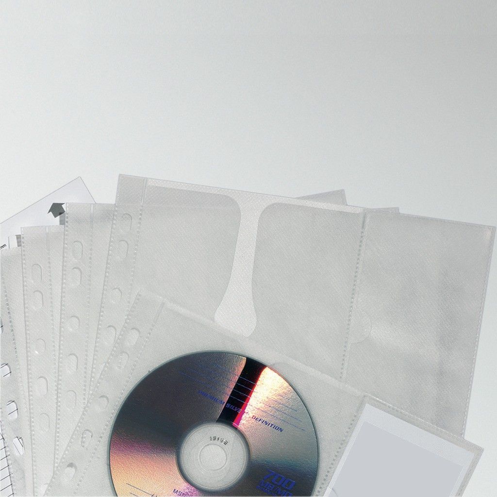 Durable Kieszeń na 4 CD z PP z wyściółką ochronną, do segr. A4 (6785448116401)
