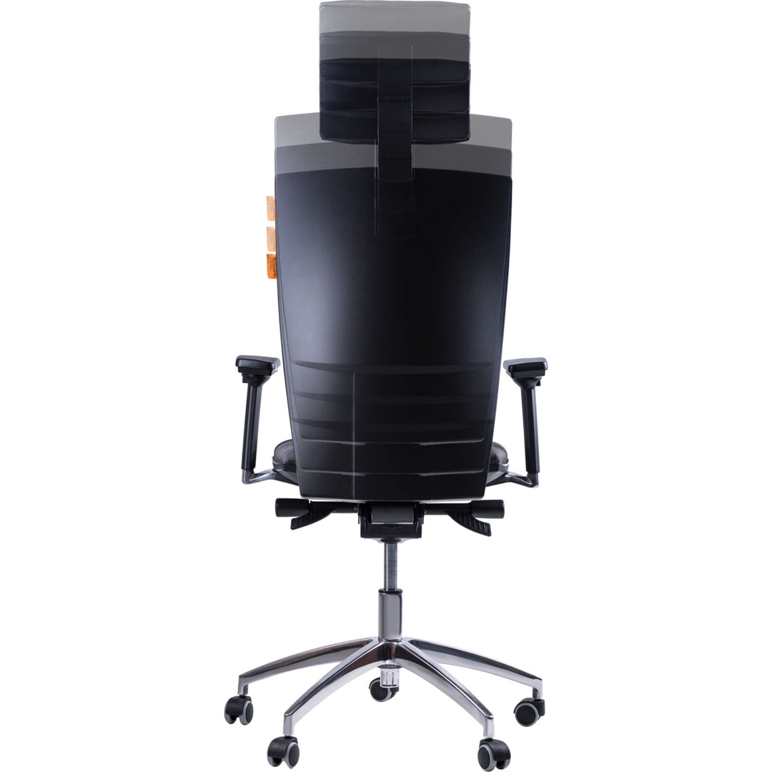 Kulik System Fotel ergonomiczny  Elegance K4, czarny, 180-190 cm, 3D