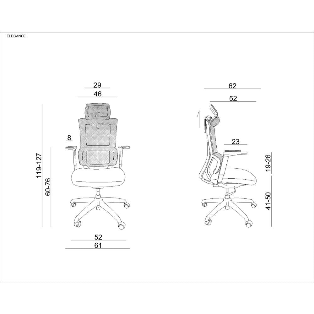 UNIQUE Fotel ergonomiczny Elegance