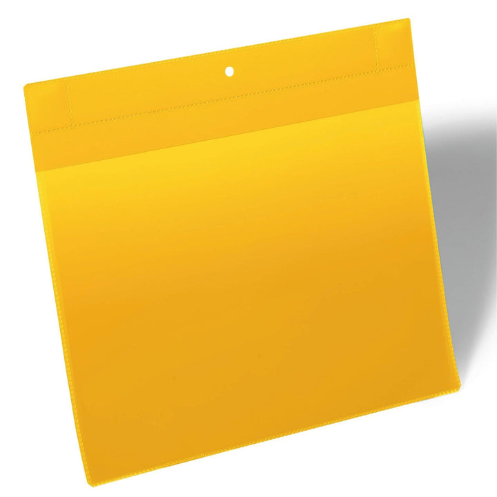 Durable Kieszeń magazynowa na magnes neodymowy A4 pozioma żółta 10szt.
