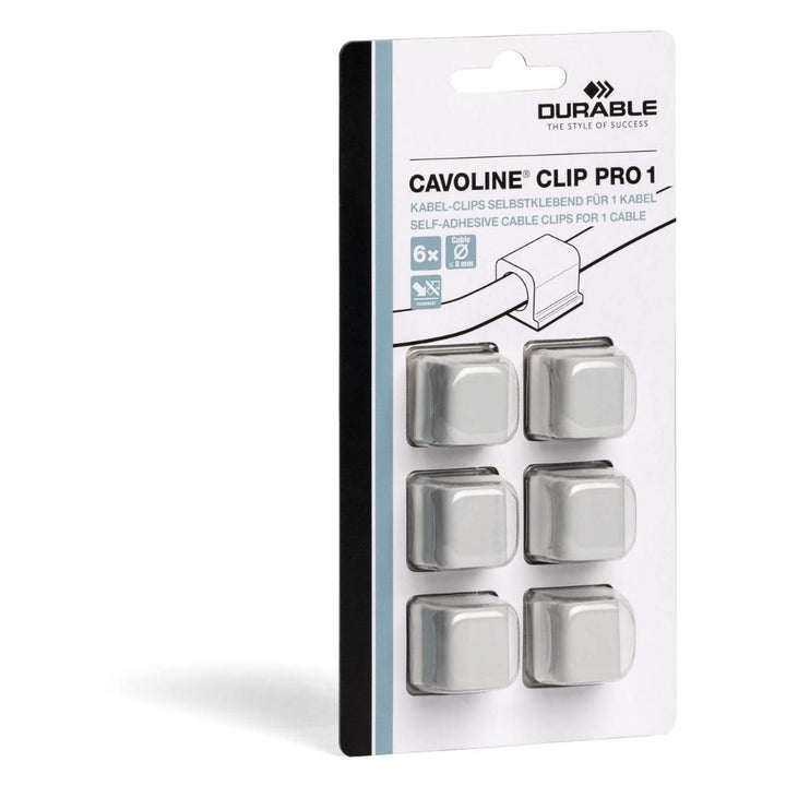 Durable Samoprzylepne klipsy na 1 kabel Cavoline Clip Pro