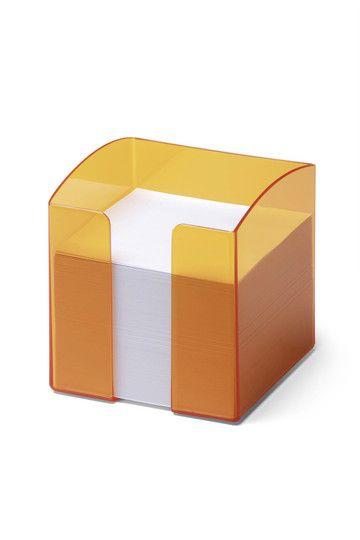 Durable Pojemnik z karteczkami pomarańczowo przeźroczysty Trend