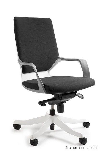 UNIQUE Fotel biurowy Apollo biały/ czarny