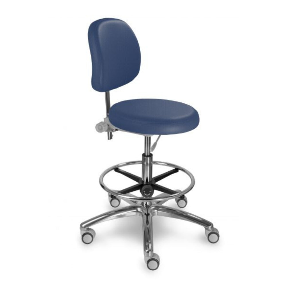 Mayer Medi krzesło z okrągłym siedziskiem i podnóżkiem warianty tkanin