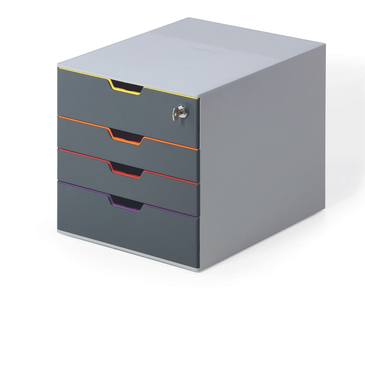 Durable Varicolor Safe pojemnik na dokumenty  z 4 szufladami z zamkiem