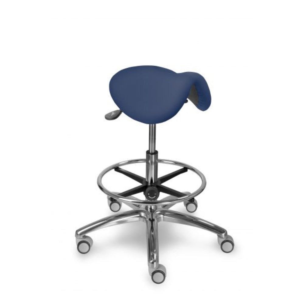 Mayer Medi Krzesło siodełkowe z podnóżkiem warianty tkanin