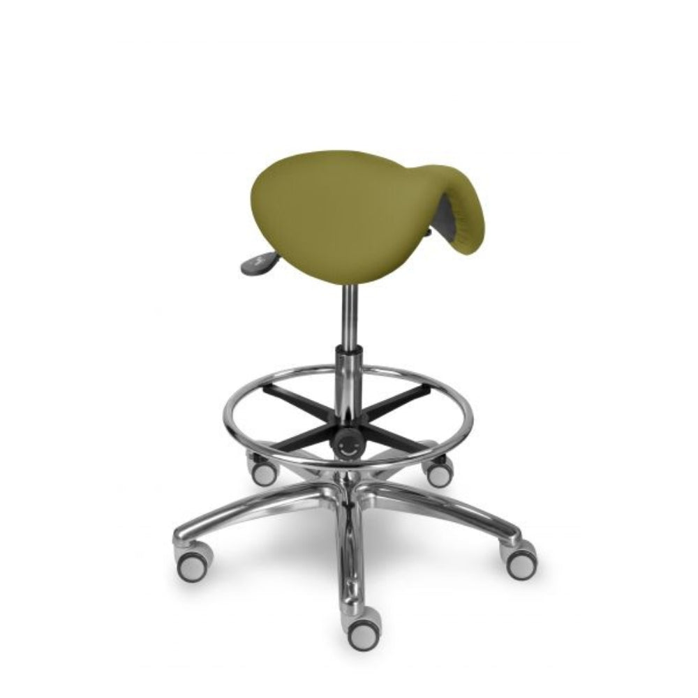 Mayer Medi Krzesło siodełkowe z podnóżkiem warianty tkanin