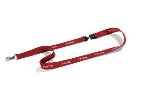 Durable Taśma tekstylna 20mm z nadrukiem "VISITOR" 10szt