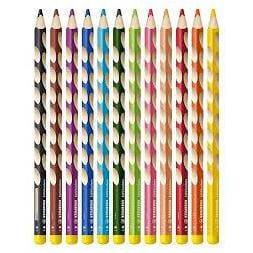 Stabilo Kredki trójkątne z wypustkami EasyColors dla leworęcznych 12 szt.