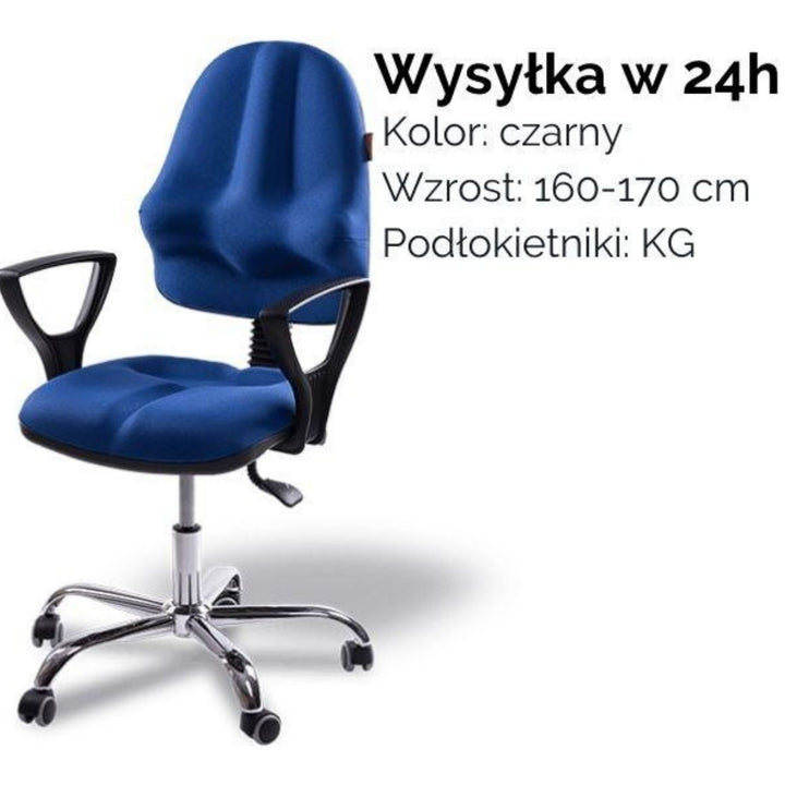 Kulik System Krzesło ergonomiczne Classic czarne, 160-170 cm, KG