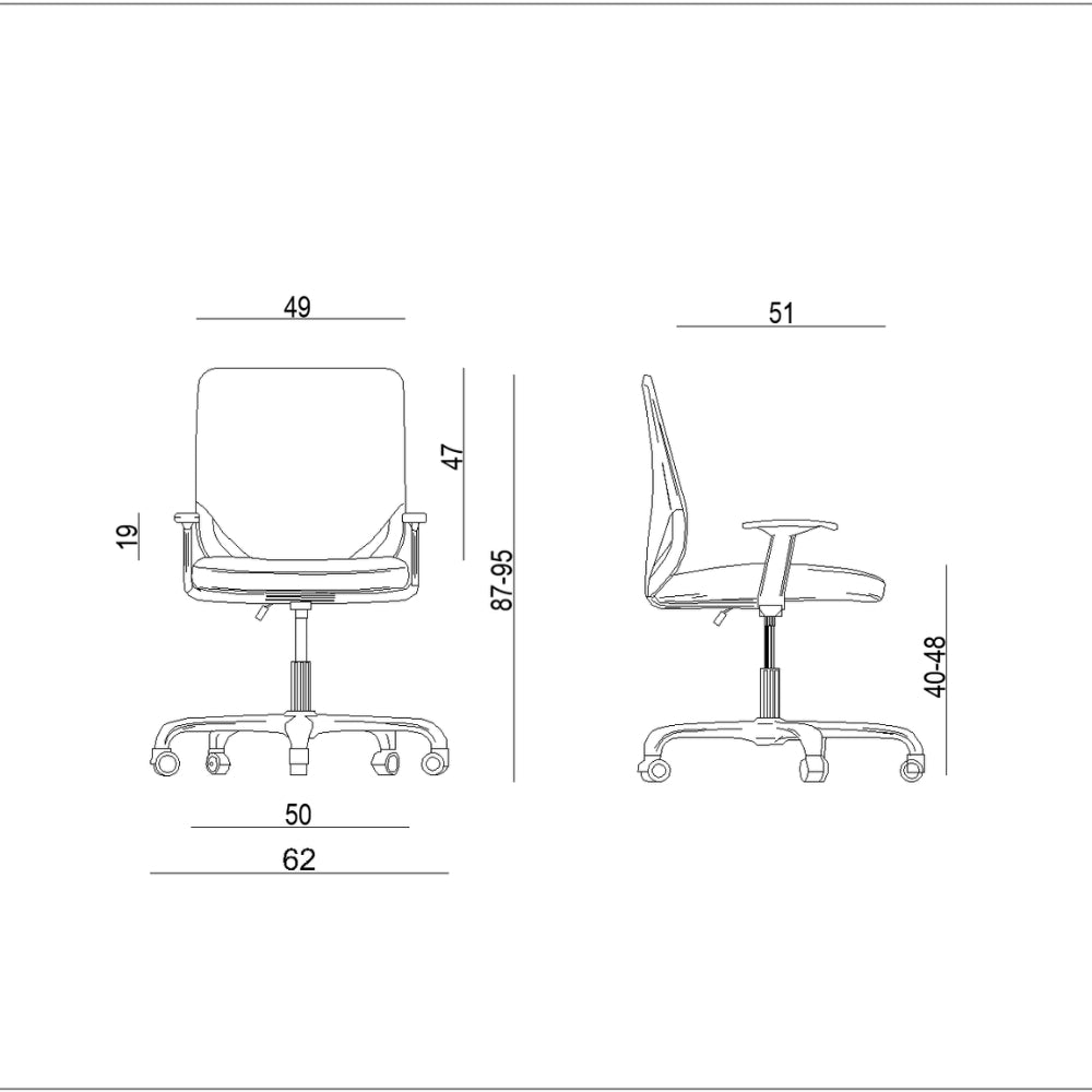 UNIQUE Fotel biurowy MOBI Biały