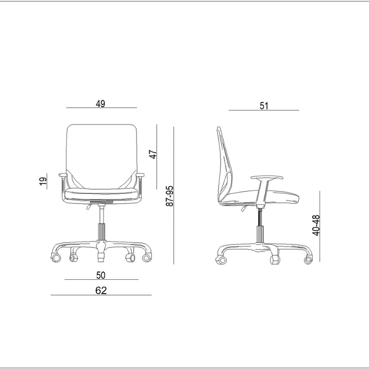 UNIQUE Fotel biurowy MOBI Biały