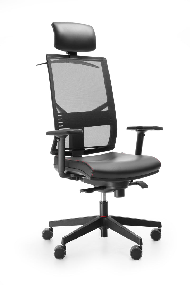 Bejot Fotel ergonomiczny Fotel biurowy z zagłówkiem Eleven black