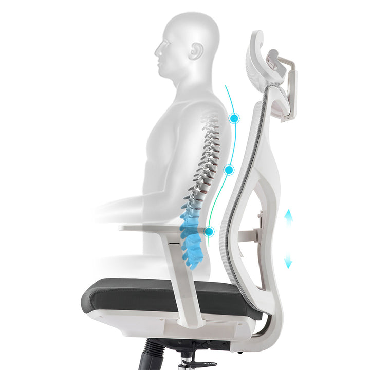 Spacetronik Fotel ergonomiczny fotel biurowy obrotowy Elsa