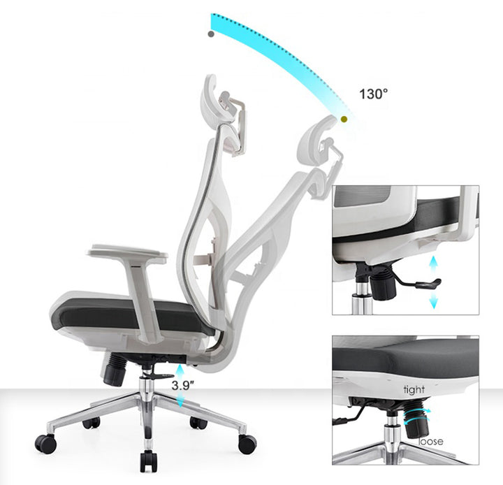 Spacetronik Fotel ergonomiczny fotel biurowy obrotowy Elsa