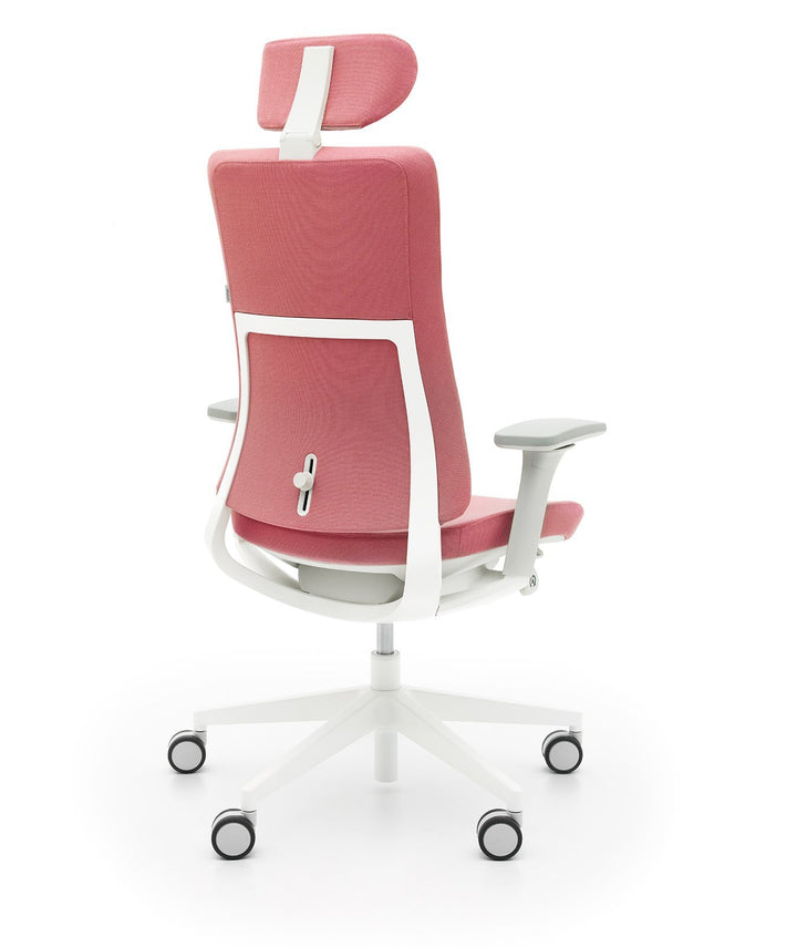 Profim Fotel ergonomiczny Violle 131SFL SC65117 WHI Różowy