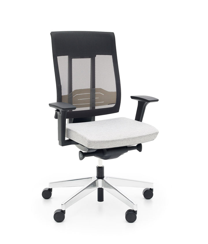 Profim Fotel ergonomiczny Xenon Net 101SL P61 NX10 CHR Szary/czarny