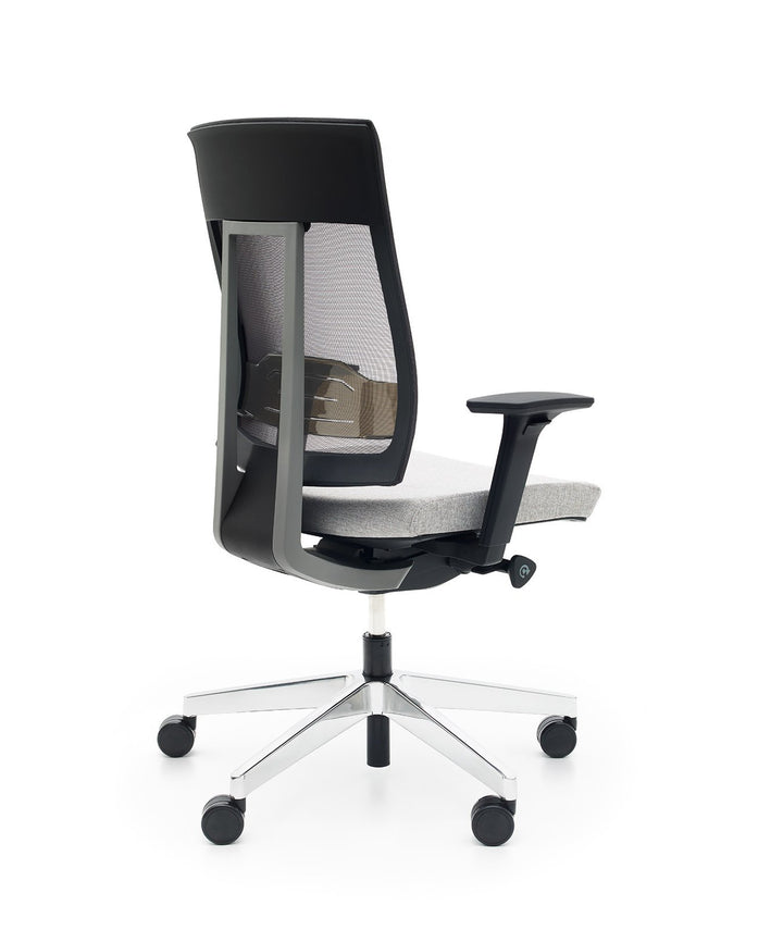 Profim Fotel ergonomiczny Xenon Net 101SL P61 NX10 CHR Szary/czarny